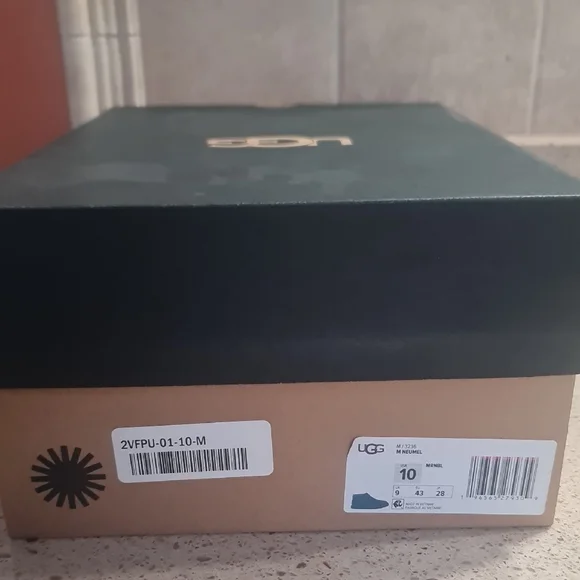 NIB UGG Men's M / 3236 Nuemel US 10 Chukka Suede Boots NEW NAVY 💙💚 - Picture 15 of 15